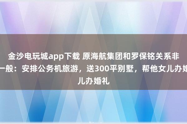 金沙電玩城app下載 原海航集團和羅保銘關系非同一般：安排公務機旅游，送300平別墅，幫他女兒辦婚禮