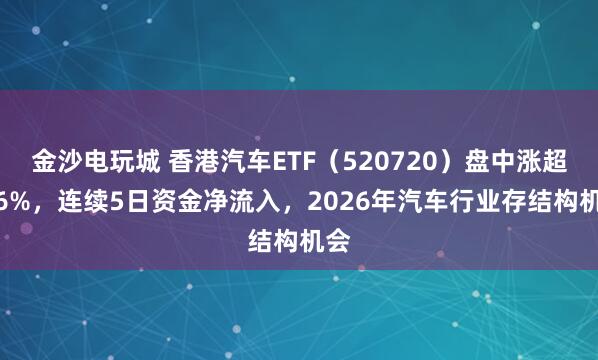 金沙電玩城 香港汽車ETF（520720）盤中漲超1.6%，連續(xù)5日資金凈流入，2026年汽車行業(yè)存結(jié)構(gòu)機(jī)會(huì)
